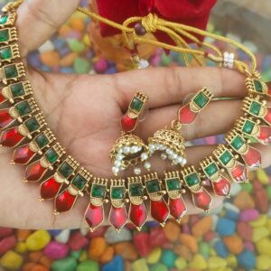 RED PALAKKA NECKLECE